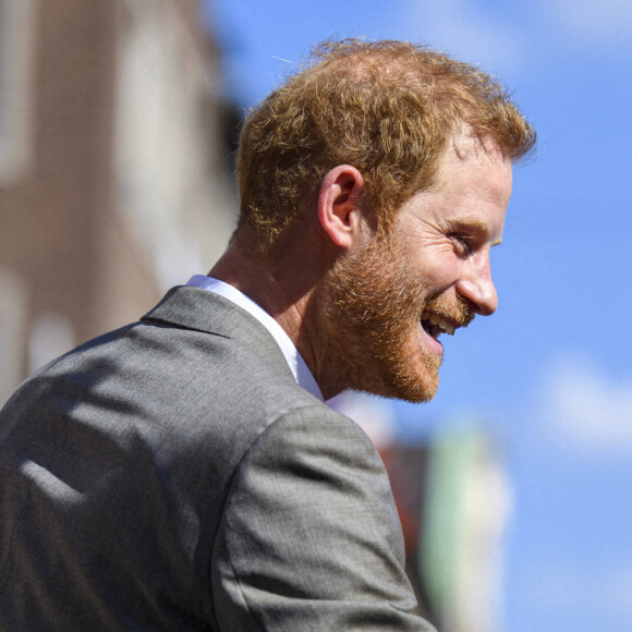 Le prince Harry, duc de Sussex arrive à l'hôtel de ville pour l'événement Invictus Games Dusseldorf 2023 One Year to Go, à Düsseldorf, Allemagne, le 6 septembre 2022. © Imago/Panoramic/Bestimage 