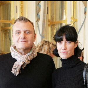Jean-Charles de Castelbajac et Mareva Galanter - Remise de Décoration au Ministère de la culture à Paris 