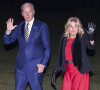 Le président des Etats-Unis Joe Biden et la première dame Jill Biden de retour à la Maison Blanche après une visite à Cherry Point (Caroline du Nord). Le 21 novembre 2022.