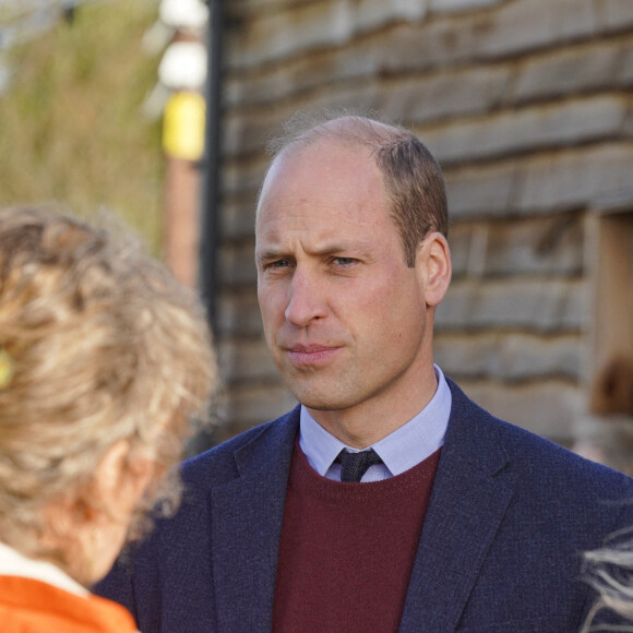 Le prince William, prince de Galles, lors de sa première visite officielle depuis ses nouvelles fonctions, à Newquay Orchard (Cornwall). C'est un espace vert urbain de près de trois hectares situé sur les terres du duché qui propose une éducation environnementale, une formation à l'employabilité et des événements communautaires. 