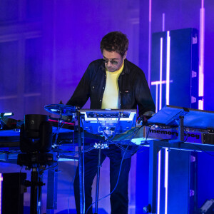 Jean-Michel Jarre - Le président Emmanuel Macron et la première dame Brigitte Macron assistent à la Fête de la Musique au palais de l'Elysée à Paris le 21 juin 2021 © Eliot Blondet / Pool / Bestimage 