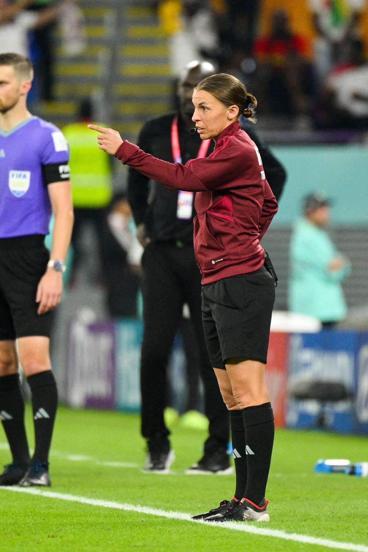 Photo Stéphanie Frappart (première femme arbitre en Coupe du Monde