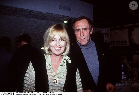 Mylène Demongeot et Marc Simenon. Le 24 mars 1994.