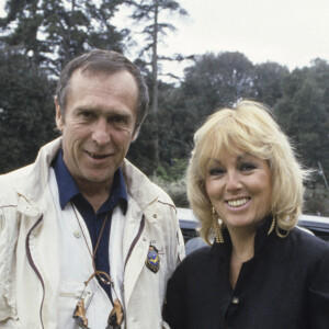 Archives - Mylène Demongeot et son mari Marc Simenon au Festival International du film policier de Cognac. 1987. © Michel Croizard via Bestimage