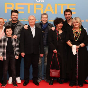 Firmine Richard, Marianne Garcia, Kev Adams, Daniel Prévost, Thomas Gilou, Liliane Rovère, Mylene Demongeot, Stan Wawrinka - Avant-première du film "Maison de retraite" au cinéma Le Grand Rex à Paris le 10 Février 2022. © Rubens Hazon/Bestimage