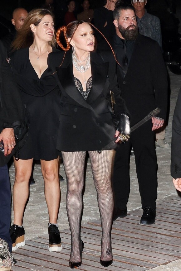 Madonna - Madonna fait la fête avec sa fille Lourdes Leon lors d'une soirée en son honneur pendant la foire d'art contemporain "Art Basel" à Miami, le 1er décembre 2022. 