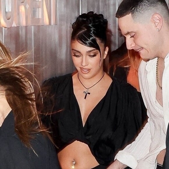 Lourdes Leon - Madonna fait la fête avec sa fille Lourdes Leon lors d'une soirée en son honneur pendant la foire d'art contemporain "Art Basel" à Miami, le 1er décembre 2022. 