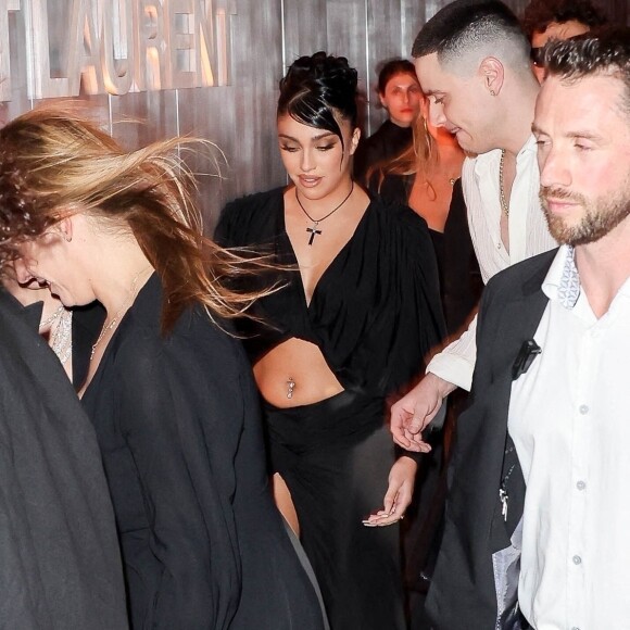 Lourdes Leon - Madonna fait la fête avec sa fille Lourdes Leon lors d'une soirée en son honneur pendant la foire d'art contemporain "Art Basel" à Miami, le 1er décembre 2022. 