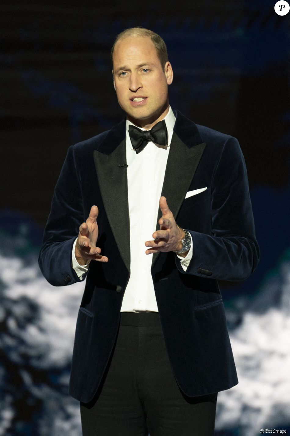 Le prince William, prince de Galles, lors de la 2ème cérémonie &quot;Earthshot Prize Awards&quot; au &quot;MGM Music Hall de Fenway&quot; à Boston, le 2 décembre 2022. Au cours de cette soirée, les noms des lauréats seront révélés.   