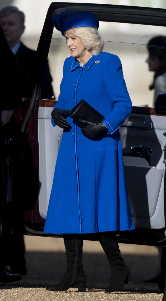 Camilla Parker Bowles, reine consort d'Angleterre - La famille royale et le gouvernement du Royaume Uni lors de la cérémonie d'accueil du président de l'Afrique du Sud, en visite d'état à Londres, Royaume Uni, le 22 novembre 2022. 