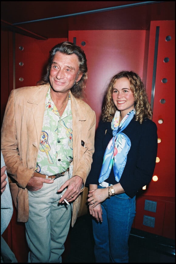Johnny et Laeticia Hallyday à Paris en 1996