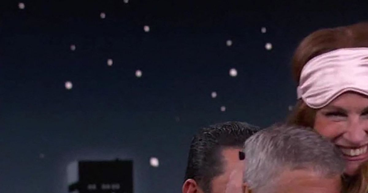 George Clooney et Julia Roberts sur le plateau de l'émission Jimmy