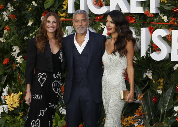 Photo George Clooney Et Sa Femme Amal Clooney Julia Roberts Lors De La Première Mondiale Du