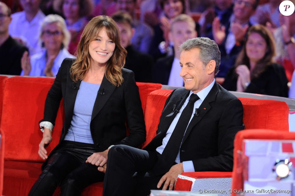Exclusif - Carla Bruni-Sarkozy et Nicolas Sarkozy - Enregistrement de l