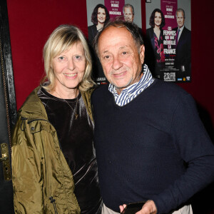 Exclusif - Chantal Ladesou et son mari Michel Ansault - Générale de la pièce "Ces Femmes qui ont réveillé la France" au théâtre Gaité Montparnasse à Paris le 20 septembre 2021. © Coadic Guirec/Bestimage 