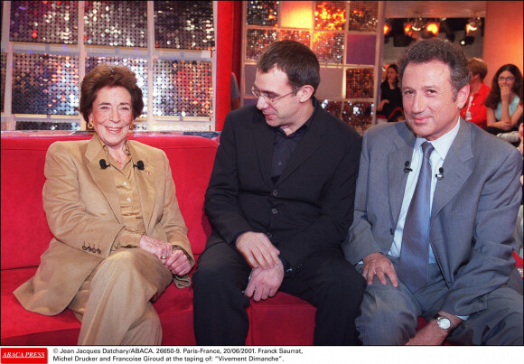 Franck Saurat, Michel Drucker et Françoise Giroud © Jean Jacques Datchary/ABACA.