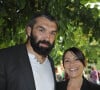 Sébastien Chabal et sa femme - Inauguration 'du salon "Jardins" au Jardin des Tuileries, à Paris le 31 mai 2012.