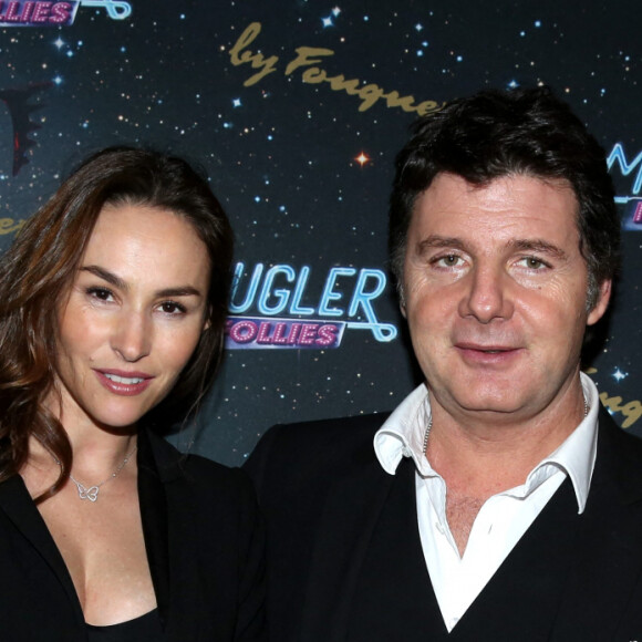 Vanessa Demouy et son mari Philippe Lellouche - Generale du spectacle de Thierry Mugler au theatre Comedia, intitule "Mugler Follies" a Paris, le 18 decembre 2013.