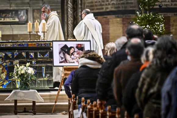 Un rassemblement religieux a lieu à la cathédrale d'Albi, France, le 8 janvier 2022, à l'initiative de la soeur et d'une amie de Delphine Jubillar. © Thierry Breton/Panoramic/Bestimage