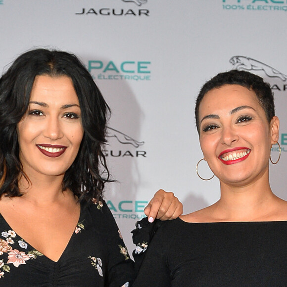Hedia et Karima Charni - Présentation de la nouvelle Jaguar I-PACE (100% électrique) à Paris. Le 27 avril 2018 © Veeren / Bestimage 