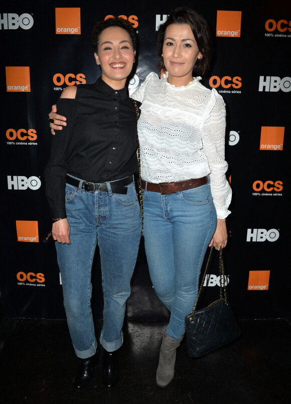 Hedia et Karima Charni - Soirée Orange OCS HBO à l'Arc à Paris le 21 mars 2017. © Veeren/Bestimage 