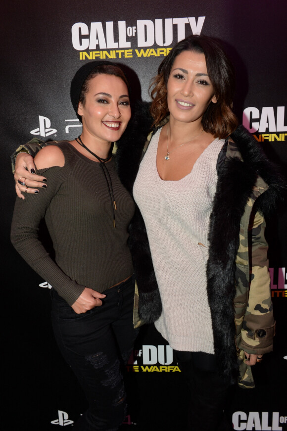Hedia et Karima Charni - Soirée de lancement du jeux "Call of Duty : Infinite Warfare" à Paris le 3 novembre 2016. © Rachid Bellak/Bestimage