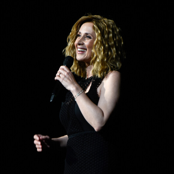 Lara Fabian en concert au Zenith de Paris, France, le 16 juin 2018. © BOV/Bestimage 