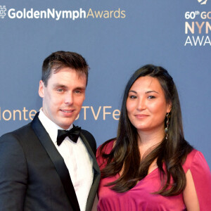 Louis et Marie Ducruet lors du photocall de la cérémonie des Nymphes d'Or du 60e festival de télévision de Monte Carlo au Grimaldi Forum à Monaco le 22 juin 2021. © Bruno Bebert / Bestimage 