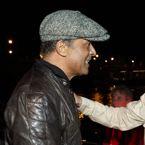 Exclusif - Joalukas Noah avec son père Yannick Noah lors de la soirée d'anniversaire de Joalukas Noah, fils de Yannick Noah et Isabelle Camus, pour ses 18 ans à Paris le 10 juin 2022. © Cyril Moreau / Bestimage 