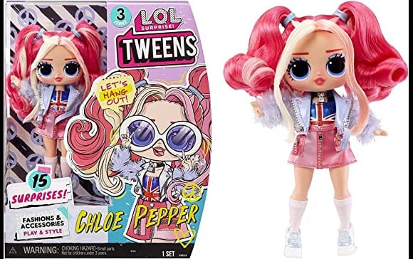 Cette poupée LOL Surprise Tweens Serie 3 Chloé Pepper fait revivre un look iconique des années 90