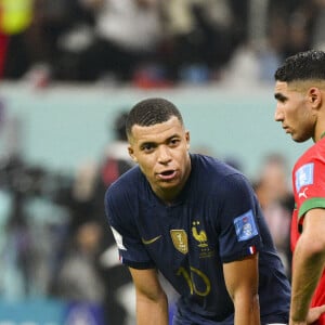 Kylian Mbappé - Match de demi-finale "France - Maroc" lors de la Coupe du Monde 2022 au Qatar (FIFA World Cup Qatar 2022), le 14 décembre 2022. © JB Autissier / Panoramic / Bestimage