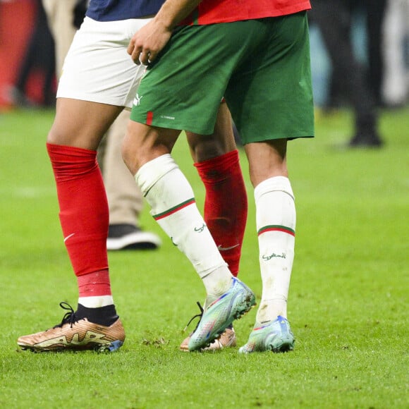 Kylian Mbappé - Match de demi-finale "France - Maroc" lors de la Coupe du Monde 2022 au Qatar (FIFA World Cup Qatar 2022), le 14 décembre 2022. © JB Autissier / Panoramic / Bestimage