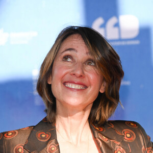 Alexia Laroche-Joubert au photocall du jury de la première édition du film de demain (FFD) au Ciné Lumière de Vierzon le 2 juin 2022. © Coadic Guirec / Bestimage 