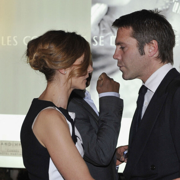 La Princesse Clotilde de Savoie (Clotilde Courau) et le Prince Emmanuel Philibert de Savoie - 50 eme Edition du MipTV a Cannes le 8 avril 2013. 