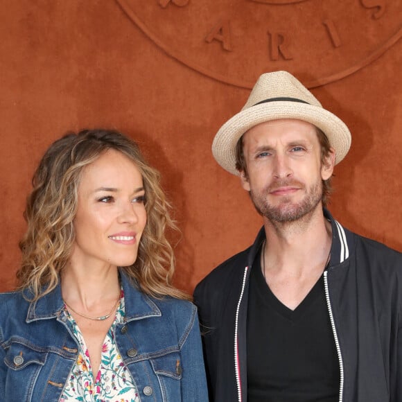 Elodie Fontan et son compagnon Philippe Lacheau au village (Jour 7) lors des Internationaux de France de Tennis de Roland Garros 2022 à Paris, France, le 28 mai 2022. © Bertrand Rindoff/Bestimage