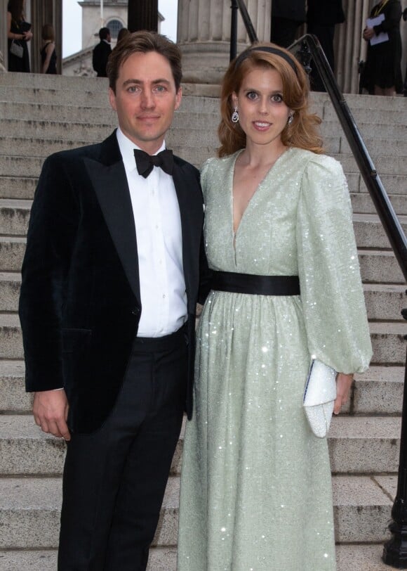 La princesse Beatrice d'York et son mari Edoardo Mapelli Mozzi - Arrivées à la soirée "The Alchemist's Feast" à la National Gallery à Londres. Le 23 juin 2022