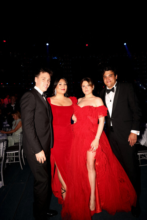 Exclusif - Louis Ducruet et sa femme Marie et Camille Gottlieb et son meilleur ami, Médy Anthony - Gala du 61 ème festival de la télévision de Monte-Carlo au Sporting le 21 juin 2022. © Claudia Albuquerque / Bestimage 