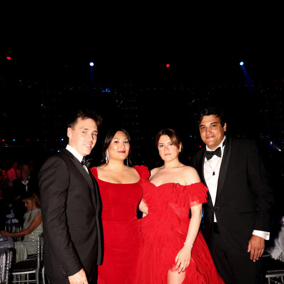 Exclusif - Louis Ducruet et sa femme Marie et Camille Gottlieb et son meilleur ami, Médy Anthony - Gala du 61 ème festival de la télévision de Monte-Carlo au Sporting le 21 juin 2022. © Claudia Albuquerque / Bestimage 