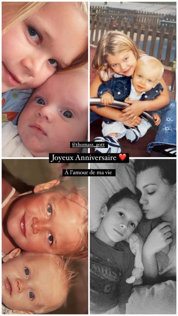 Camille Gottlieb souhaite un joyeux anniversaire à son frère Thomas. Instagram. Le 29 décembre 2022.