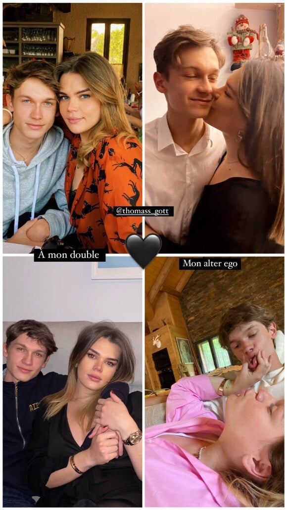 Camille Gottlieb souhaite un joyeux anniversaire à son frère Thomas. Instagram. Le 29 décembre 2022.