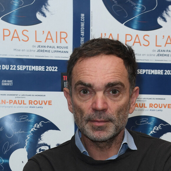 Exclusif - Yann Moix - Personnalités à la première du spectacle de Jean-Paul Rouve "J'ai pas l'air" au Théâtre Antoine à Paris. Le 22 septembre 2022 © G.Gorassini-B.Rindoff Petroff / Bestimage