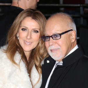 Celine Dion et son mari Rene Angelil arrivent à l'enregistrement de l'émission "Vivement dimanche" au studio Gabriel à Paris le 13 novembre 2013.