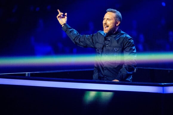 David Guetta lors de la cérémonie des "MTV Europe Music Awards 2022" à Dusseldorf, le 13 novembre 2022.
