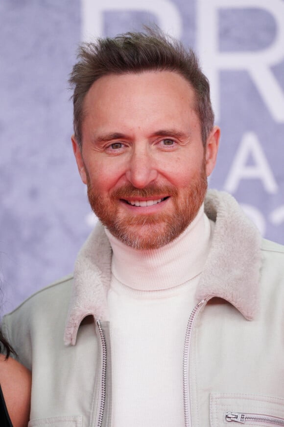 David Guetta - Les personnalités assistent aux Brit Awards à l'O2 Arena à Londres.