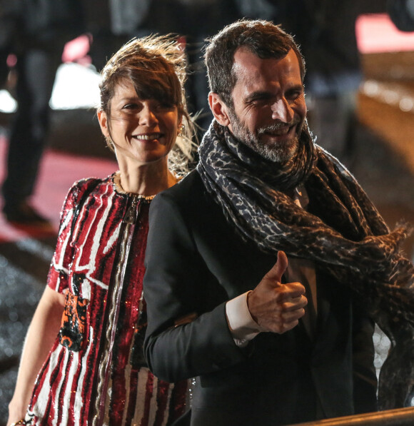 Marina Foïs et Eric Lartigau - Sorties de la 40ème cérémonie des César au théâtre du Châtelet à Paris. Le 20 février 2015 