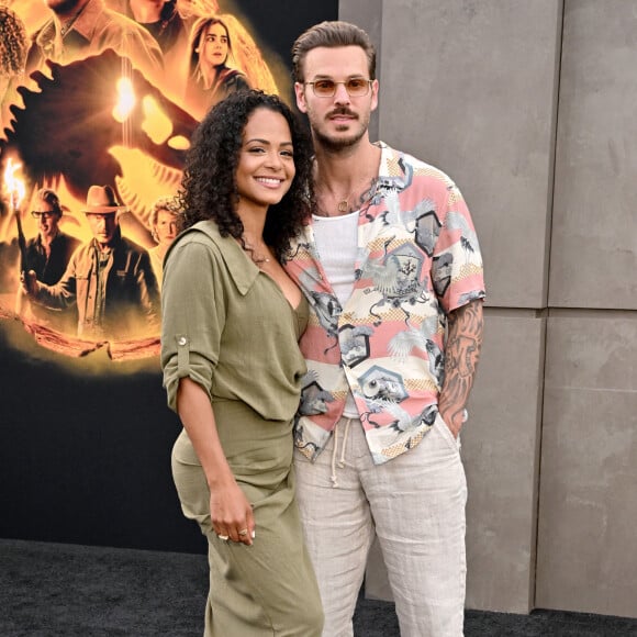 Christina Milian et M Pokora (Matt Pokora) à la première du film "Jurassic World Dominion" à Los Angeles, le 6 juin 2022. 