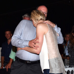 Le prince Albert II de Monaco et son épouse la princesse Charlene participent à la seconde journée marquant les 10 ans de règne de S.A.S. le prince Albert II de Monaco sur la place du Palais, le 12 juillet 2015.