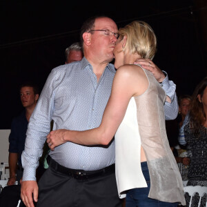 Le prince Albert II de Monaco et son épouse la princesse Charlene participent à la seconde journée marquant les 10 ans de règne de S.A.S. le prince Albert II de Monaco sur la place du Palais, le 12 juillet 2015.