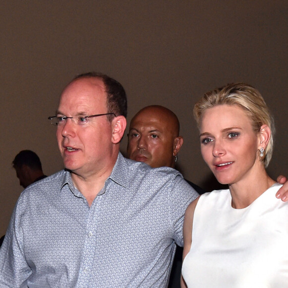 Le prince Albert II de Monaco et son épouse la princesse Charlene participent à la seconde journée marquant les 10 ans de règne de S.A.S. le prince Albert II de Monaco sur la place du Palais, le 12 juillet 2015.