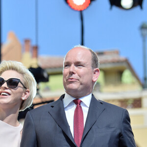 La princesse Charlène et le prince Albert II de Monaco - Premier jour des célébrations des 10 ans de règne du prince Albert II de Monaco à Monaco, le 11 juillet 2015. 